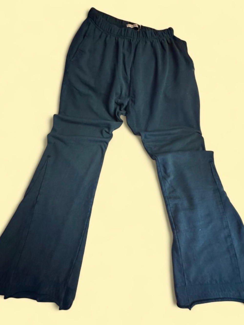 Mens Black Flared Lounge Pants